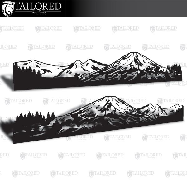 Mt. Hooji Universal Vehicle Side Banner Graphic
