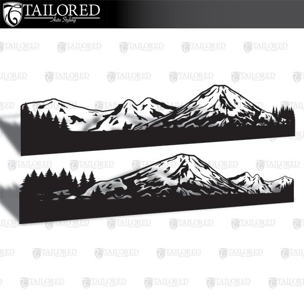 Mt. Hooji Solid Bottom Universal Vehicle Side Banner Graphic