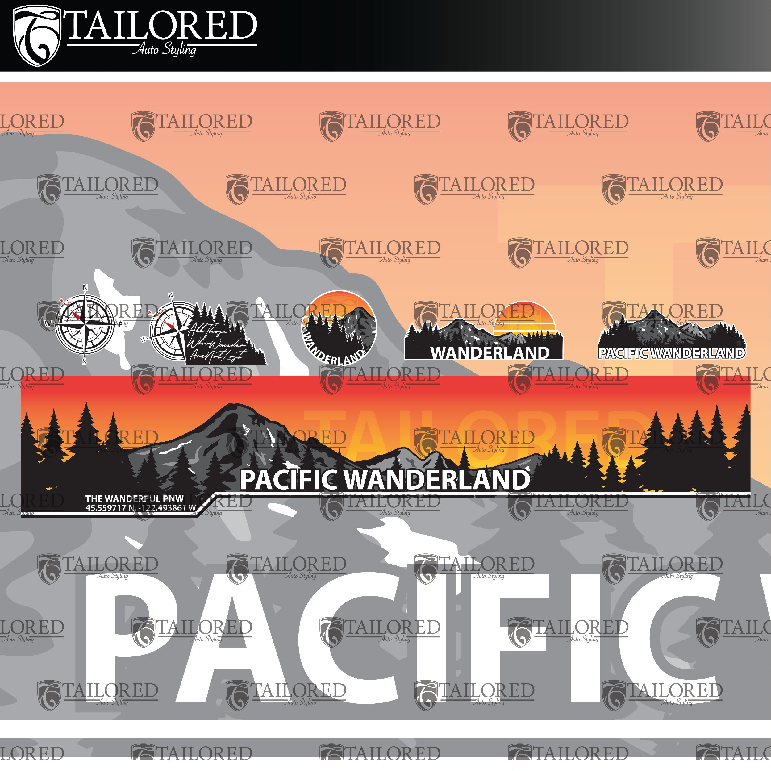 Wanderland Window Banner + Sticker Pack - Universal Fit