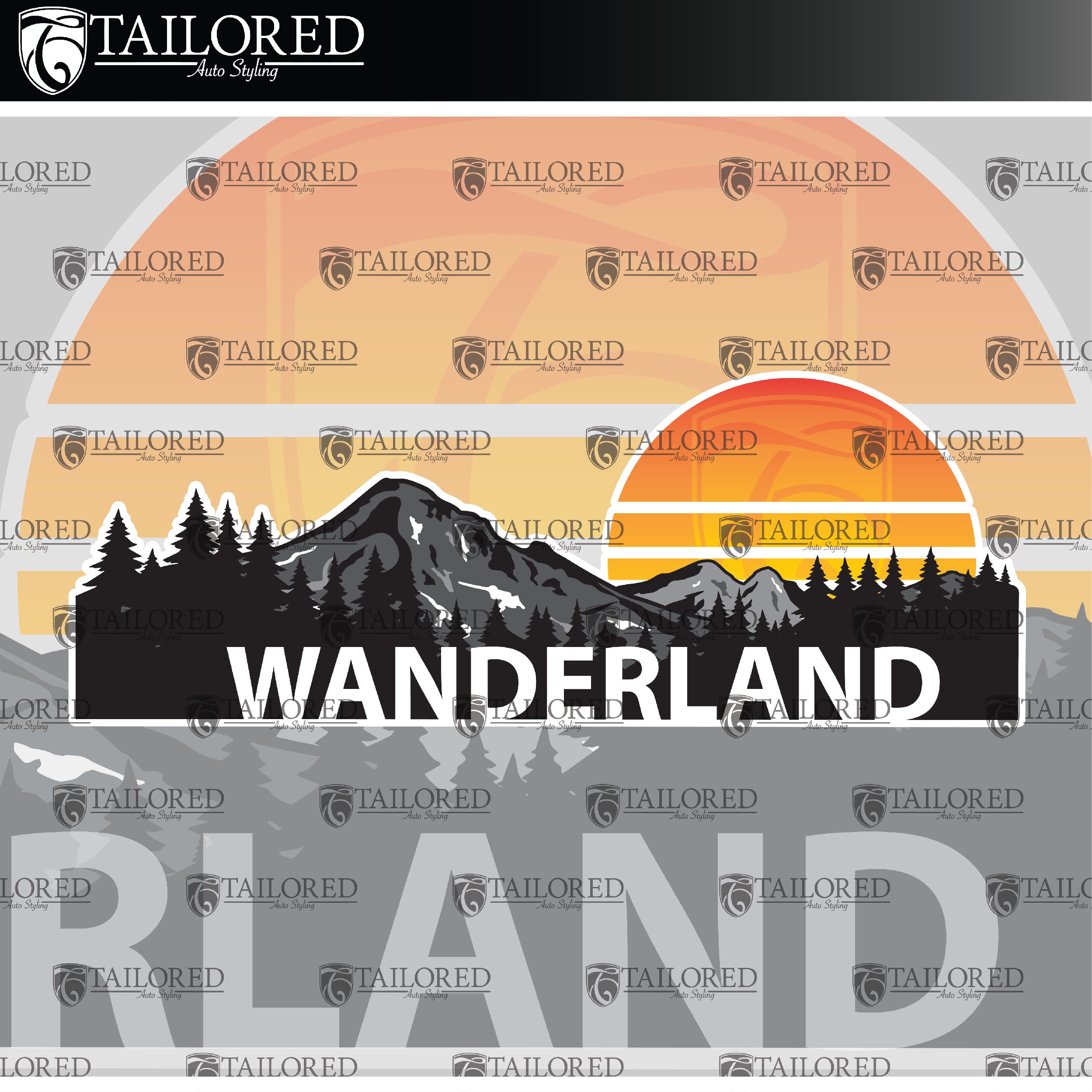 Wanderland Window Banner + Sticker Pack - Universal Fit
