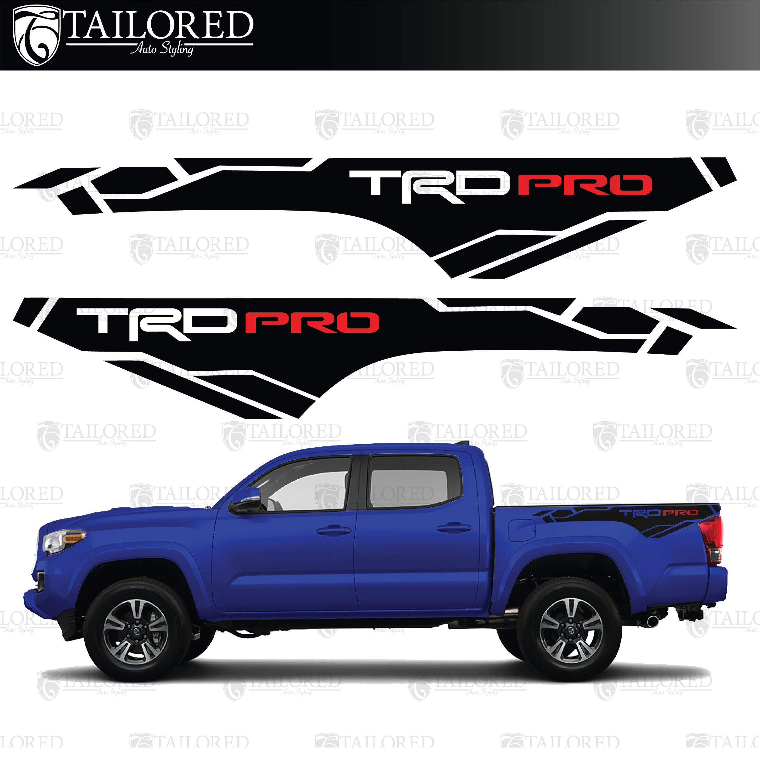 2016-2021 Toyota Pro Bed Side Decals