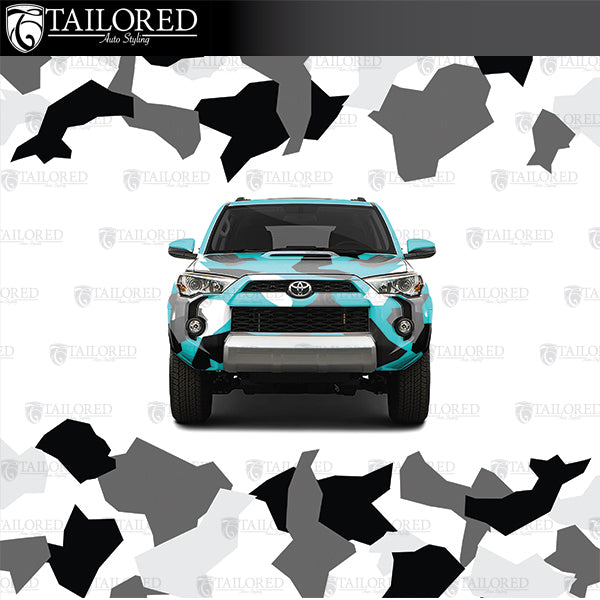 DIY livery blocky camo kit in 3 different colors and all different sizes and shapes per color. 