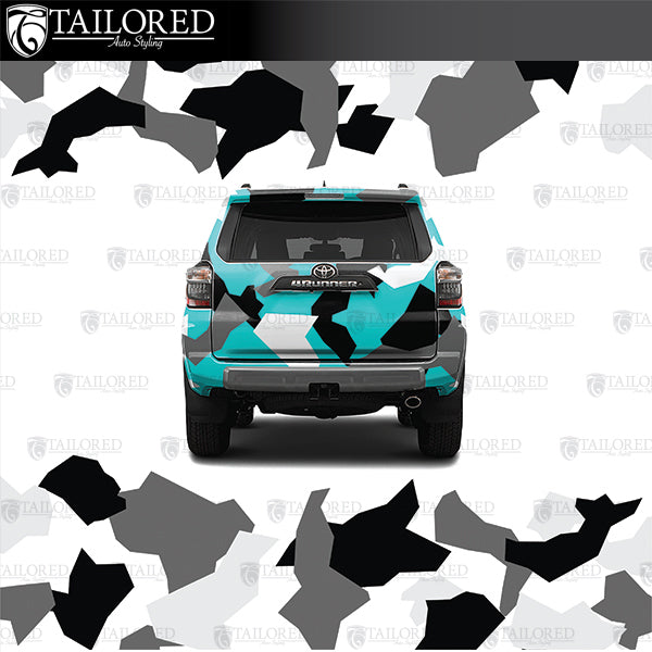 DIY livery blocky camo kit in 3 different colors and all different sizes and shapes per color. 