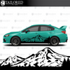 Mt. Hood Solid Bottom Universal Vehicle Side Banner Graphic