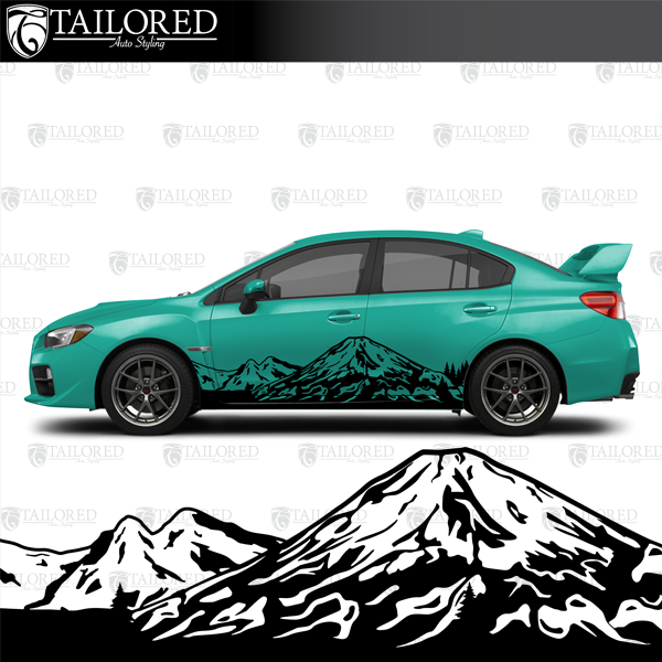 Mt. Hooji Universal Vehicle Side Banner Graphic