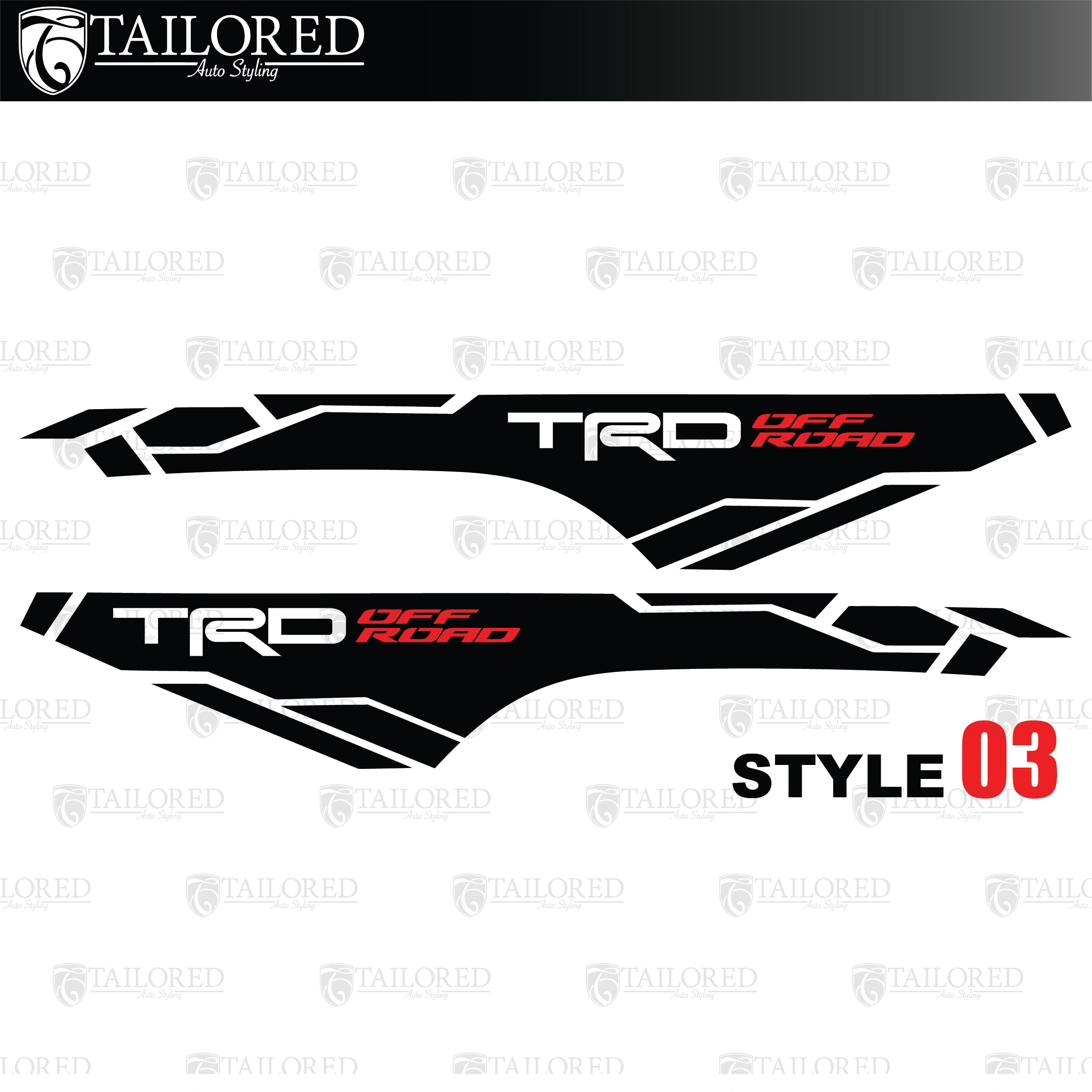 2016-2021 Toyota Off Road Bed Side Decals