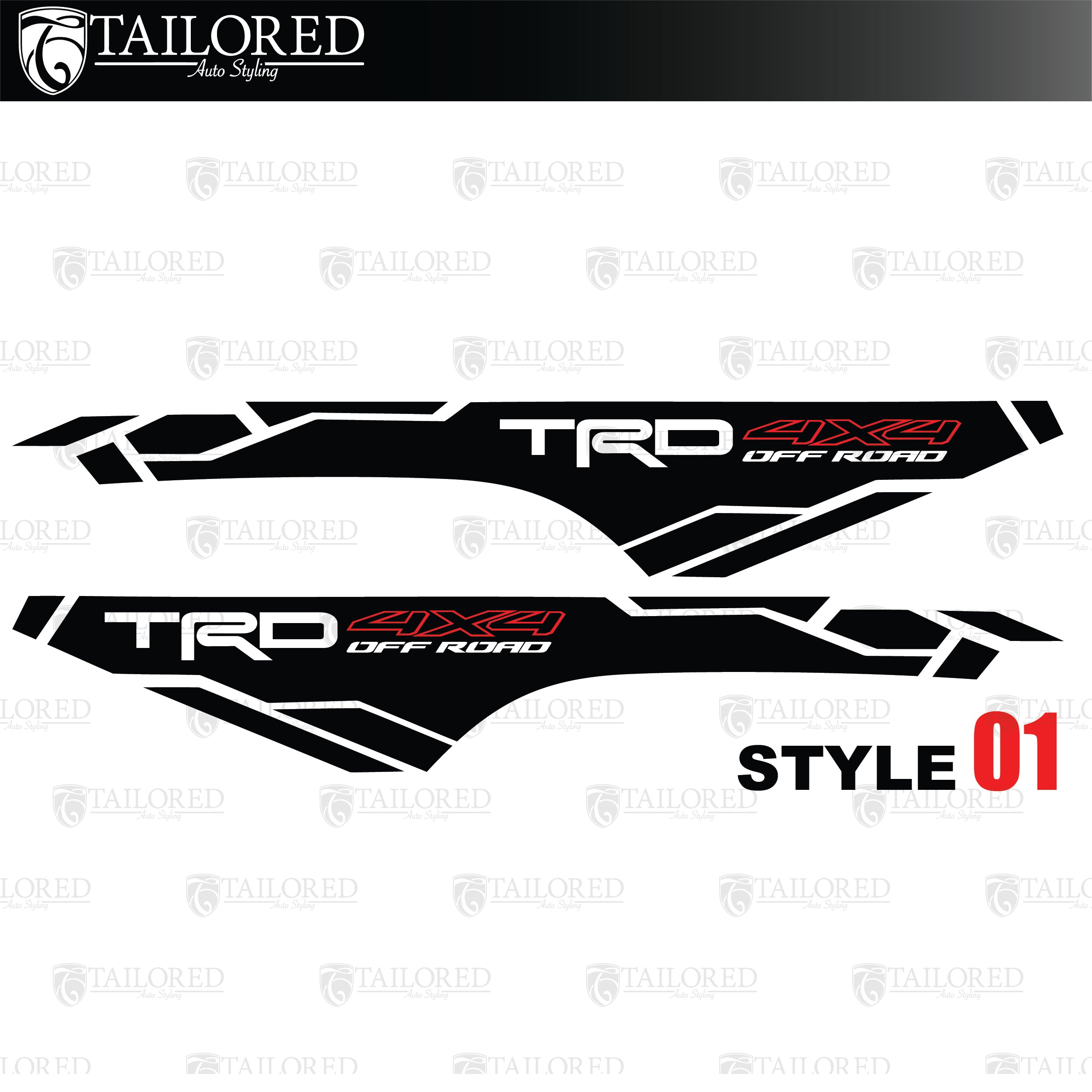 2016-2021 Toyota 4x4 Bed Side Decals