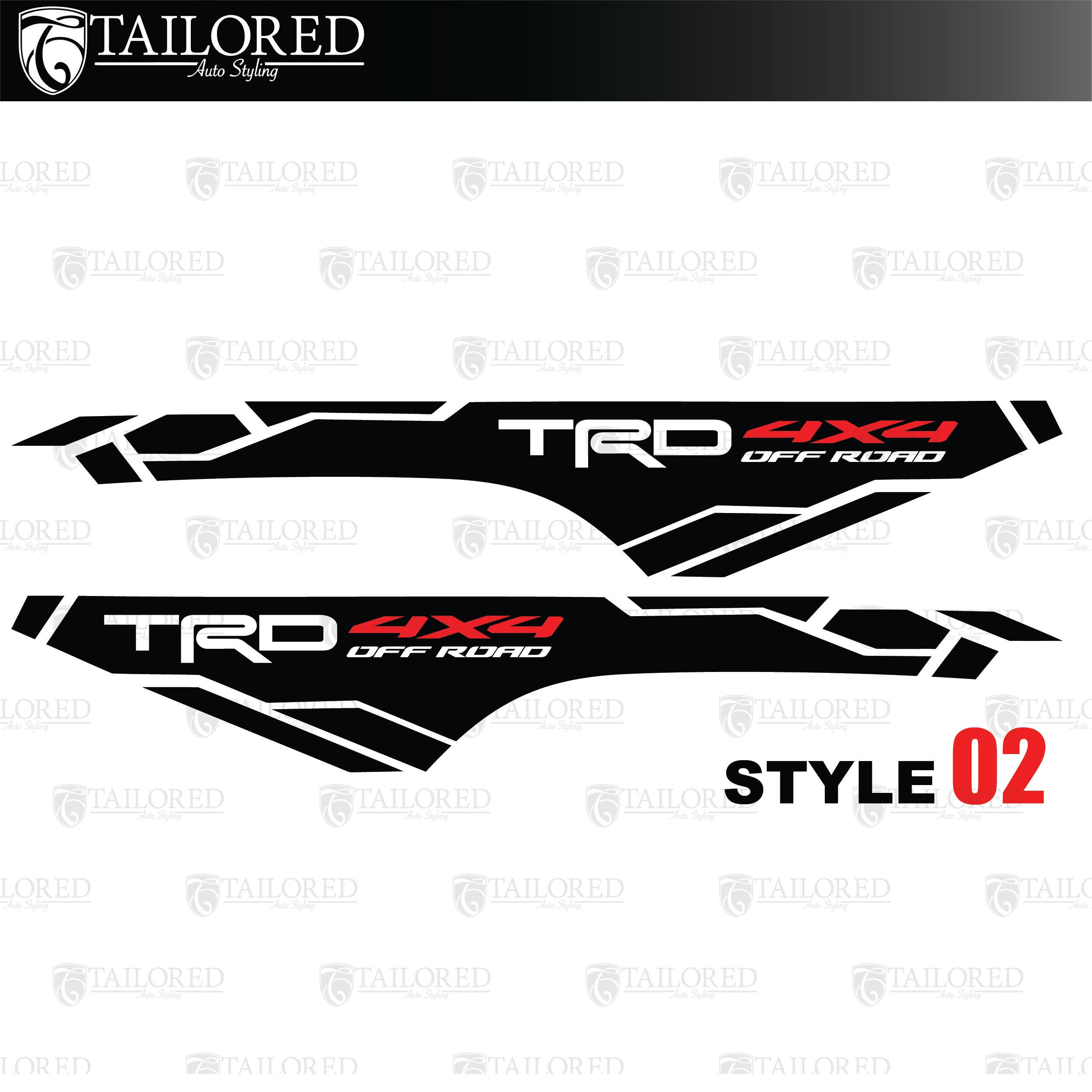 2016-2021 Toyota 4x4 Bed Side Decals