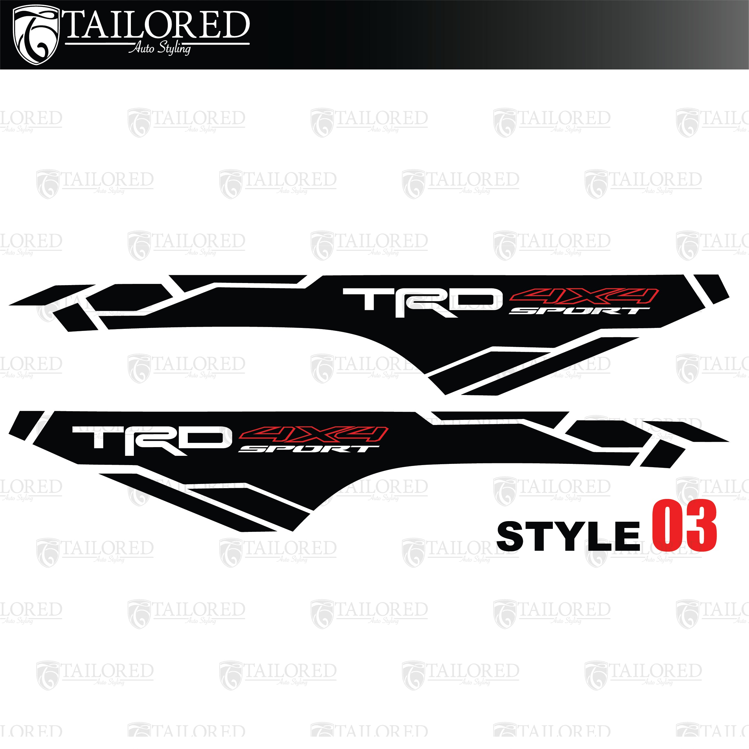 2016-2021 Toyota 4x4 Bed Side Decals