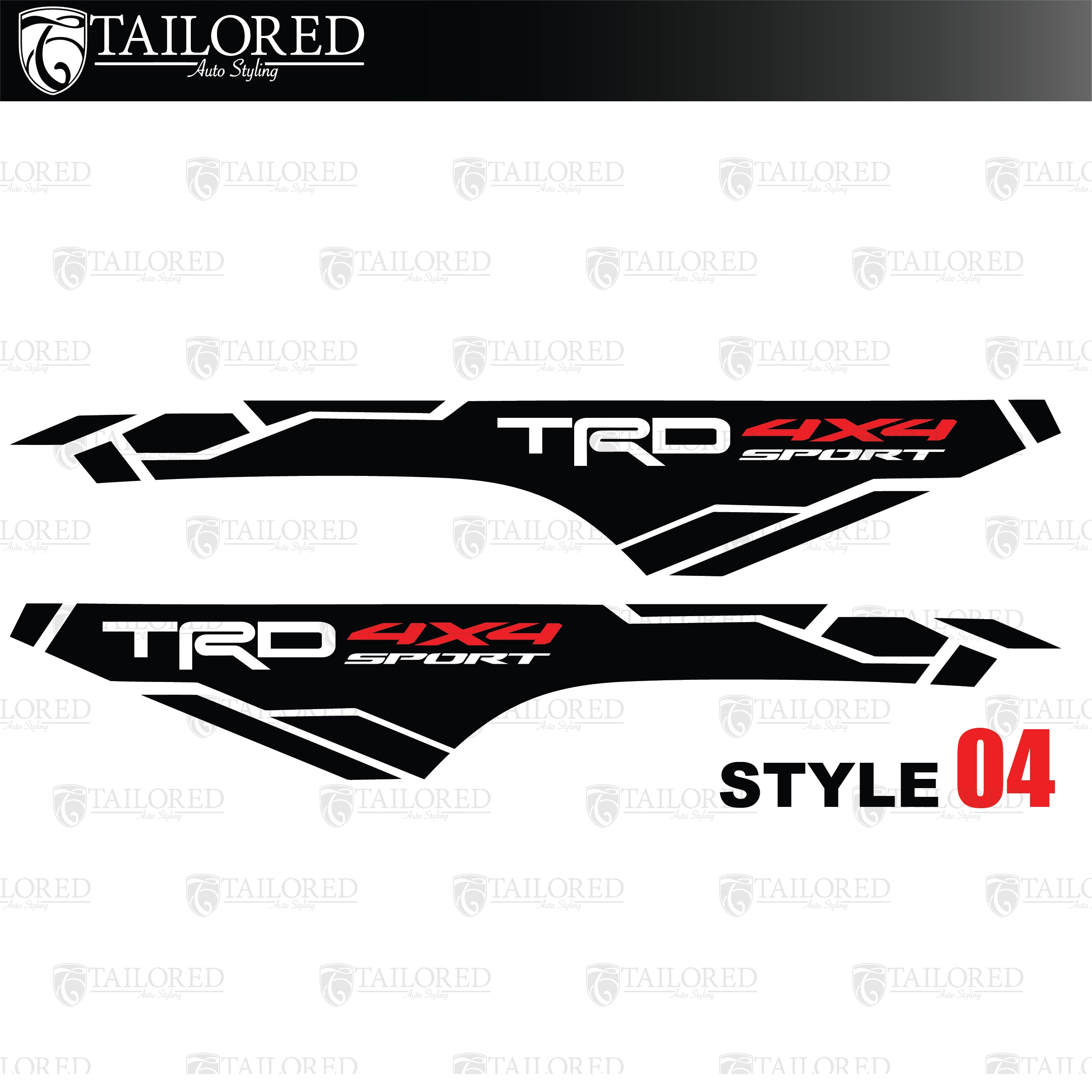 2016-2021 Toyota 4x4 Bed Side Decals