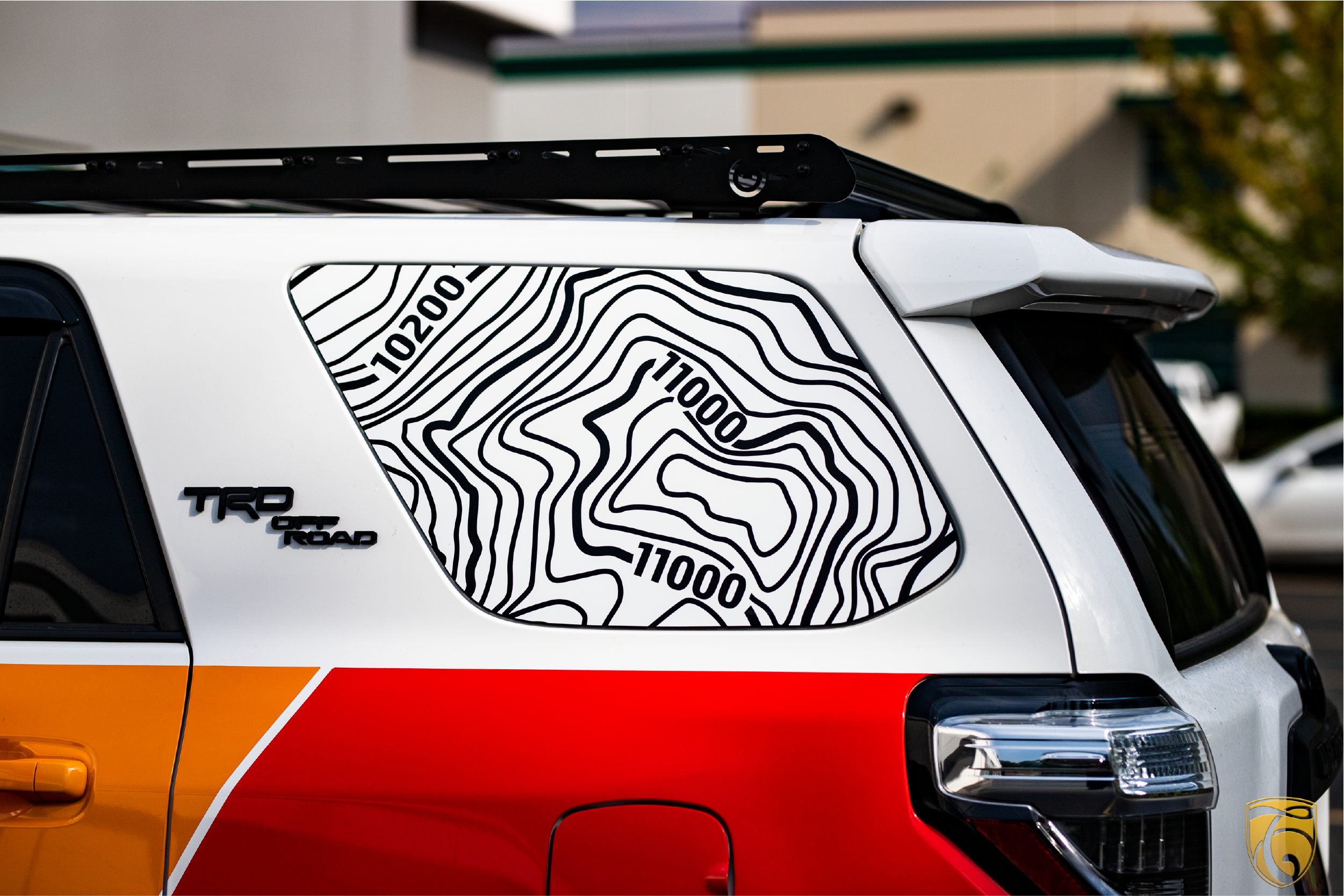 2013-2020 Toyota 4Runner Mt. Hood Topo Rear Quarter Window Graphic