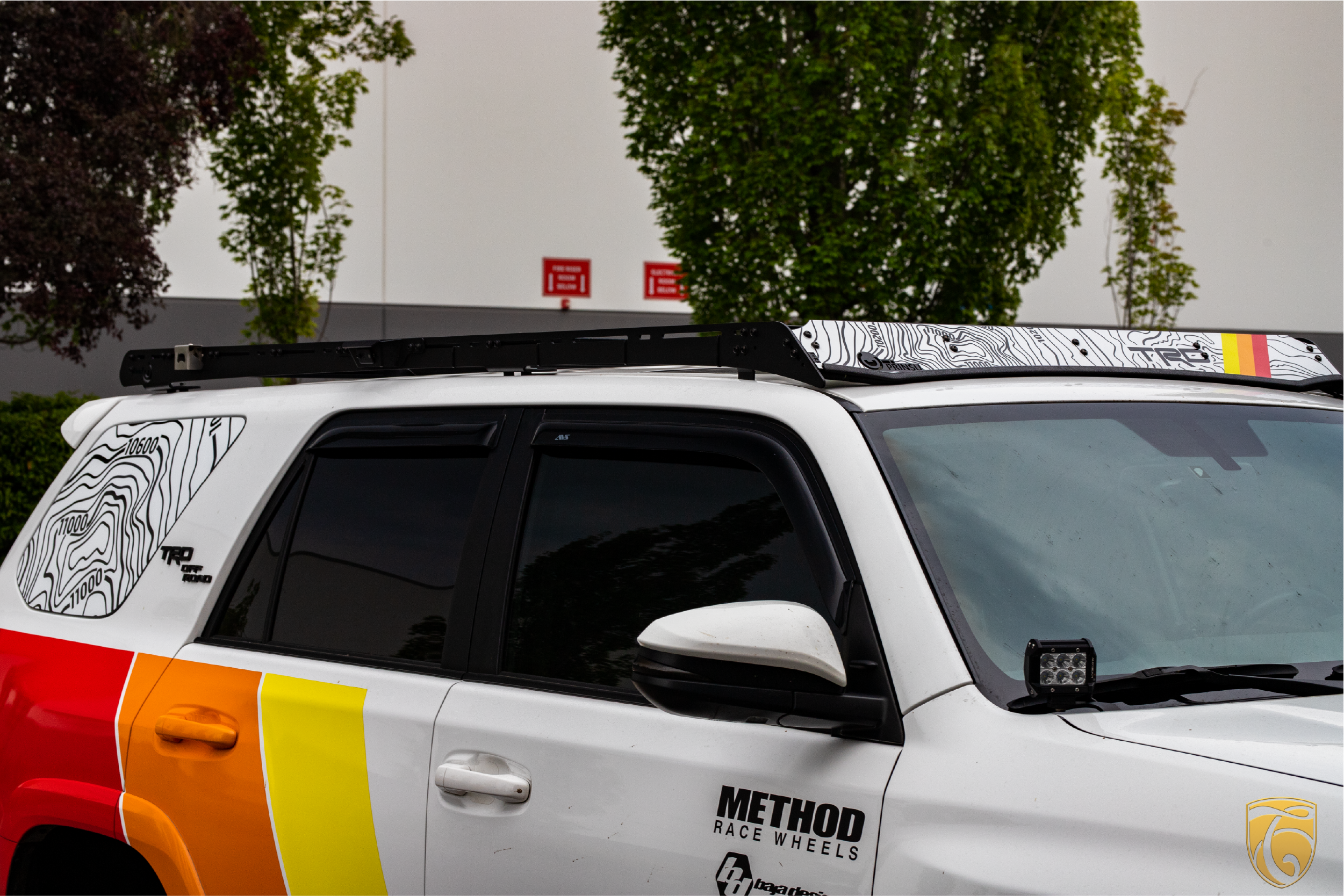 2014-2020 Toyota 4Runner Mt. Hood Topo TRD Prinsu Rack Decal W/ T4R5 cutout